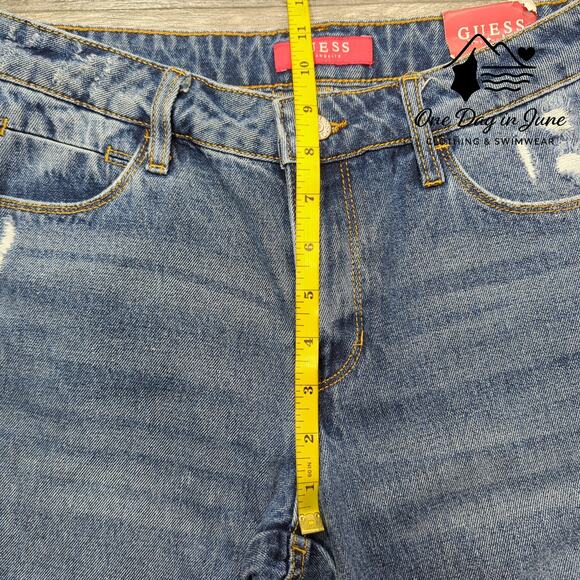 Guess Distressed Straight Leg Jeans Size 26 (2) - Picture 4 of 6